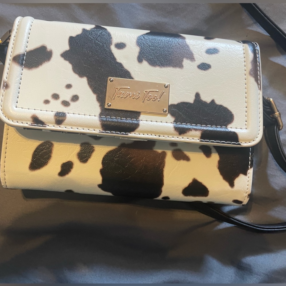 Cow print cross body